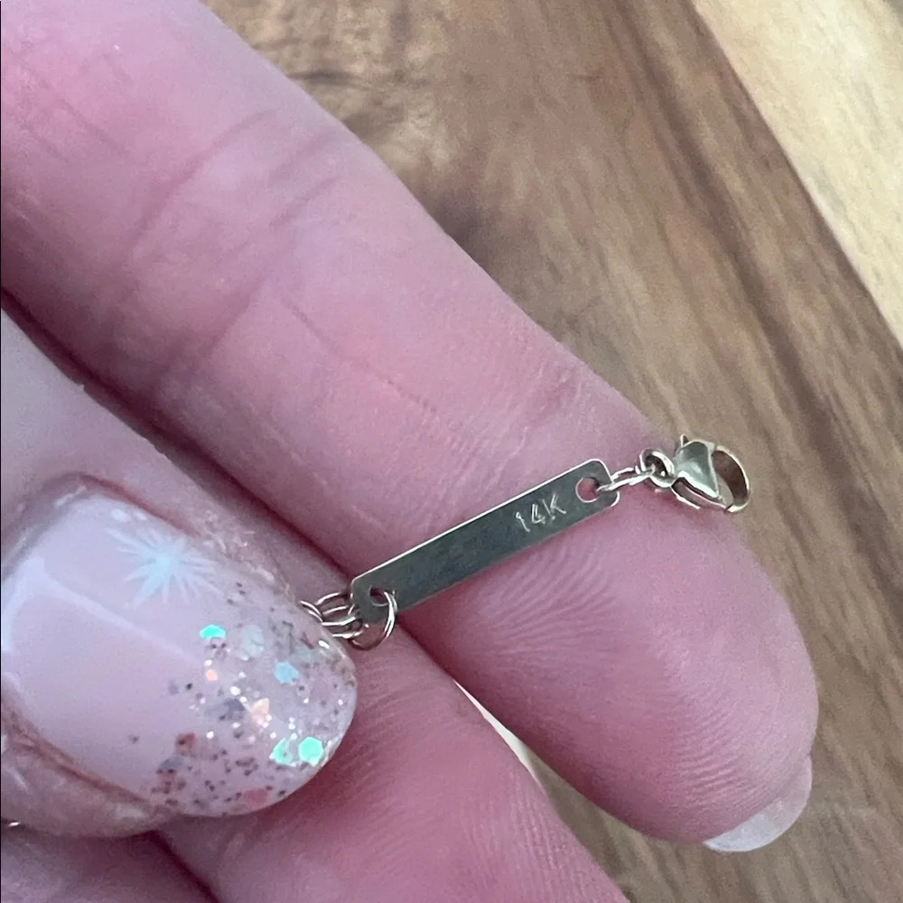 Zoe Chicco Gold Heart Link Bracelet